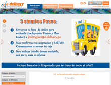 Tablet Screenshot of e-delivery.pe